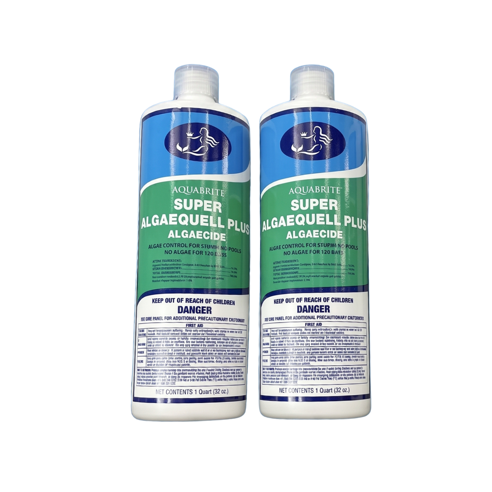 AquaBrite Quat 50 Algaequell - 32 fl oz High-Concentration Pool Algaecide