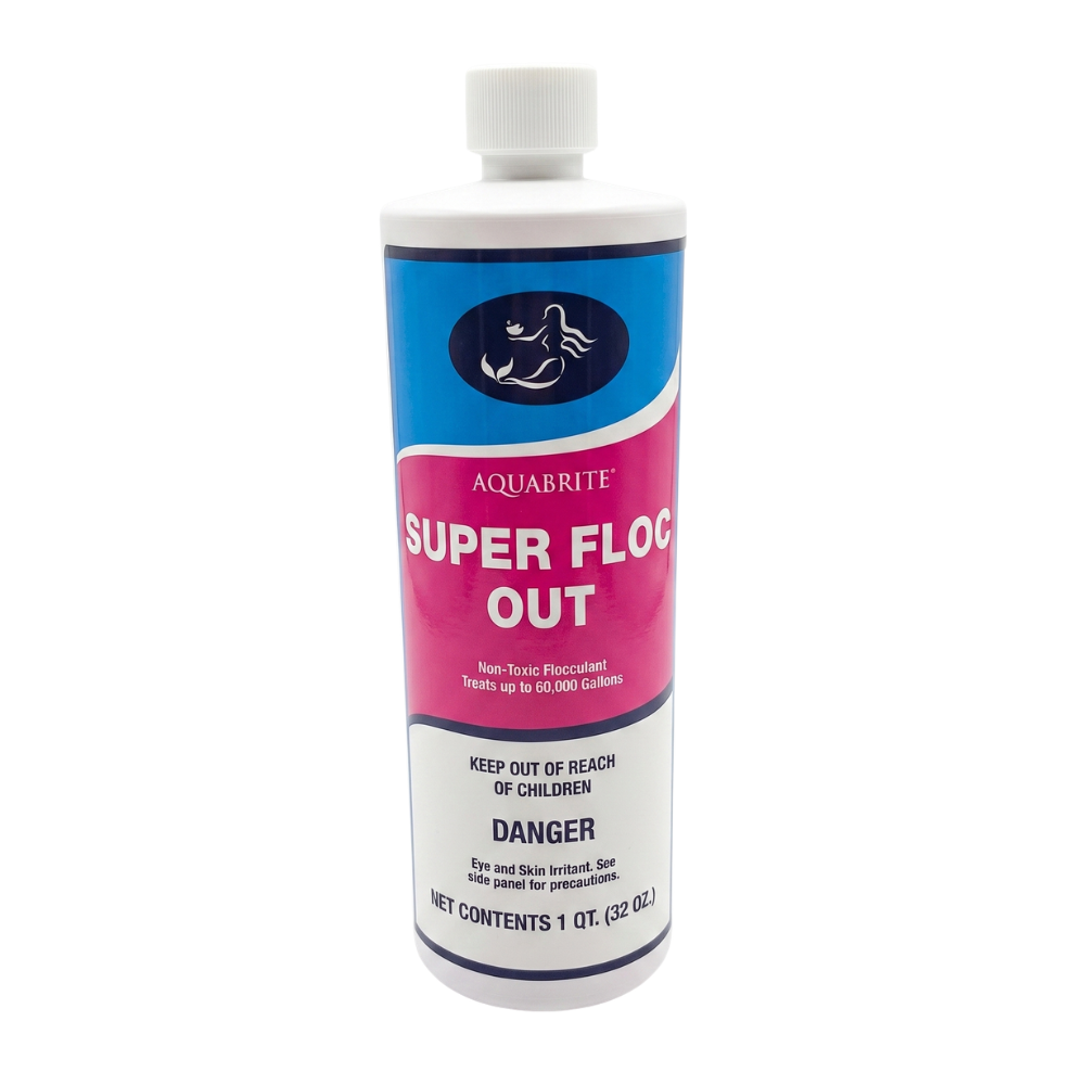 AquaBrite Super Floc - 32 fl oz Liquid Flocculant for Clearing Cloudy Pool Water 