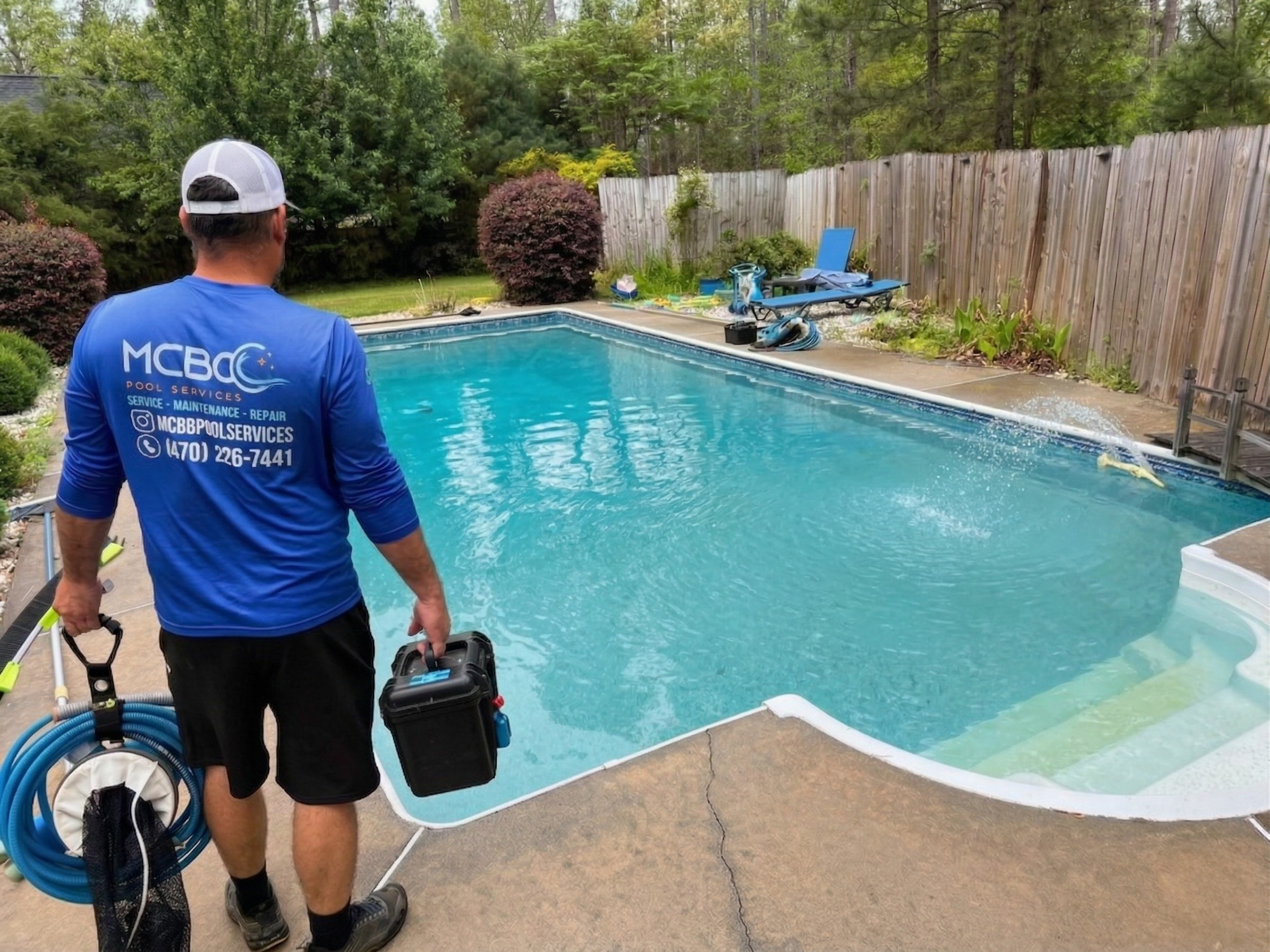 Professional pool equipment installation and repair services for residential swimming pools in Duluth, GA.