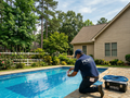 Accurate on-site pool water chemistry testing for precise balance of chlorine, pH, alkalinity, and stabilizer levels.