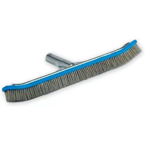 Pentair #718 18" Algae Brush - Heavy-Duty Stainless Steel Bristles for Plaster Pools