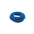 Plastiflex Bosun 25-foot spiral-wound pool vacuum hose with white swivel cuff connector.